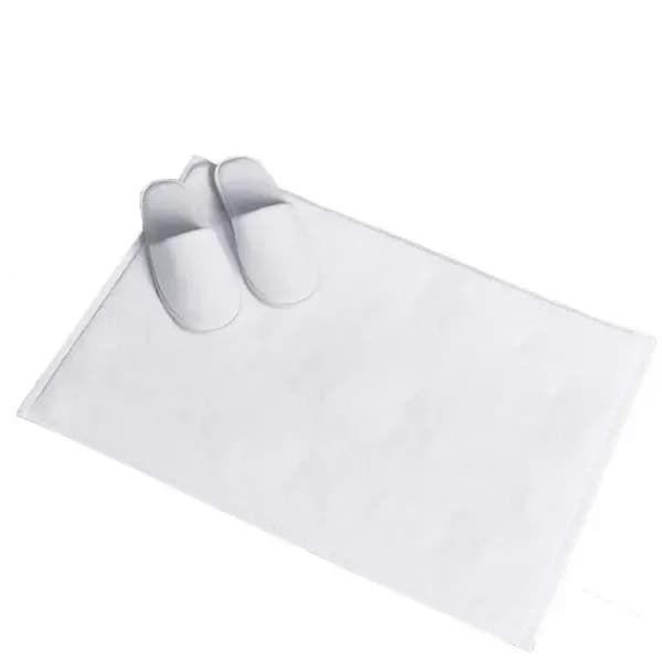 Classic Plain Bath Mat, White, 50×80 cm